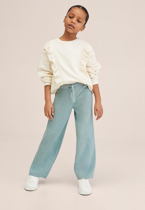 MANGO - Trousers dolly - green