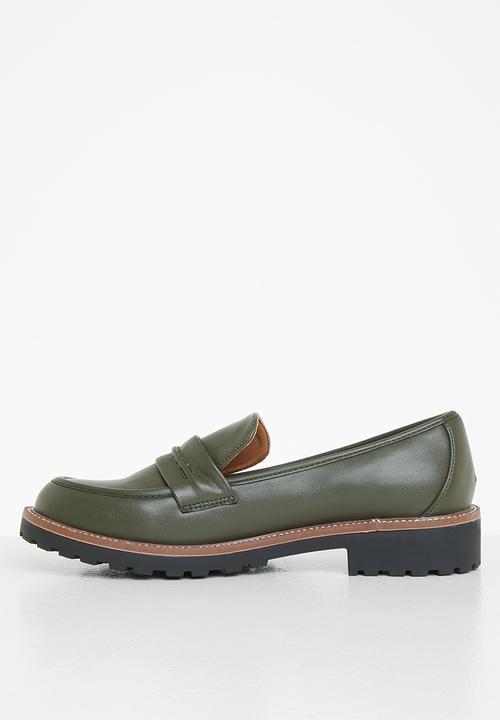 Jada - Classic penny loafer - olive