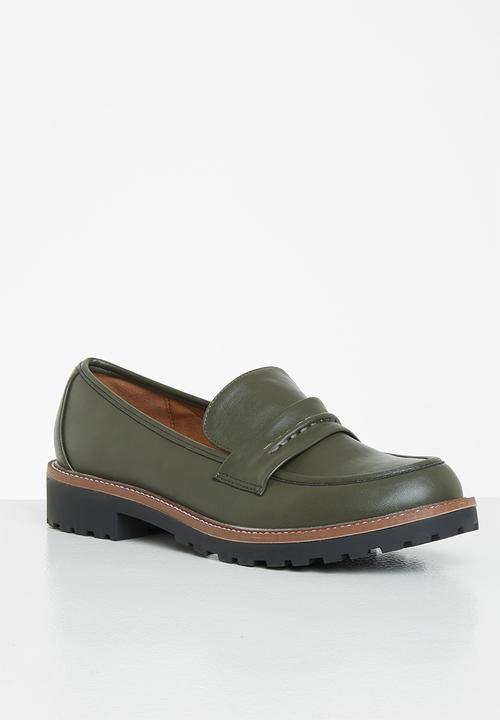 Jada - Classic penny loafer - olive