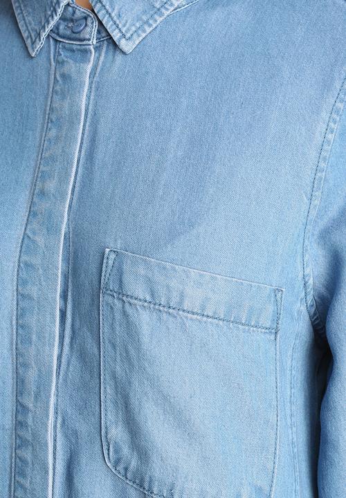 VILA - Elan Denim Long Shirt