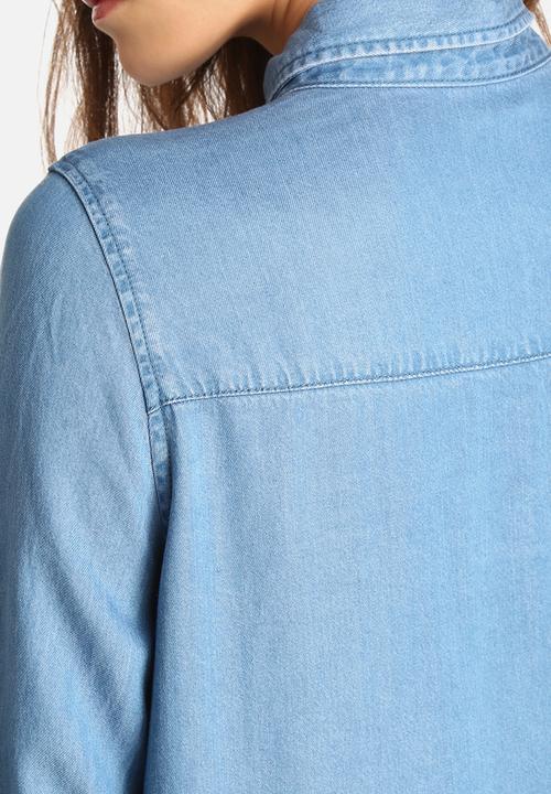 VILA - Elan Denim Long Shirt