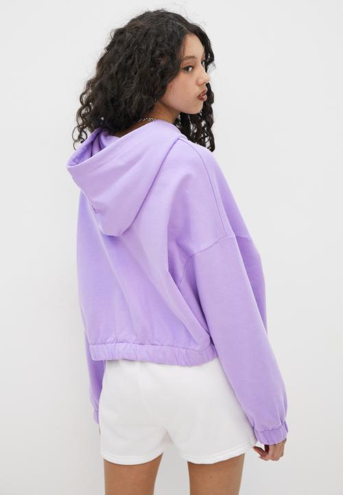 Blake - Zip thru hoodie - lilac