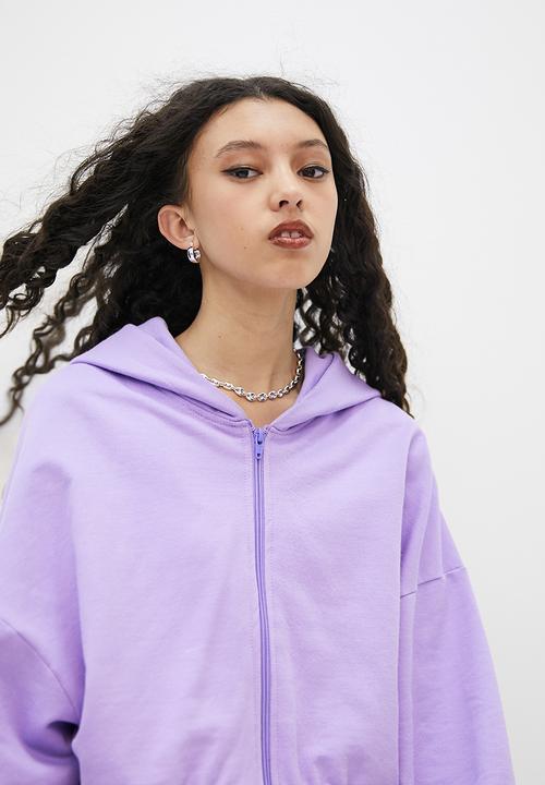 Blake - Zip thru hoodie - lilac