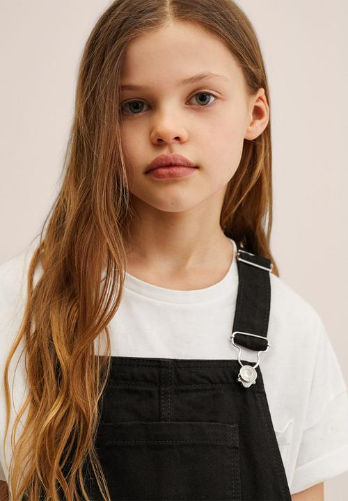 MANGO - Dungarees amara - black