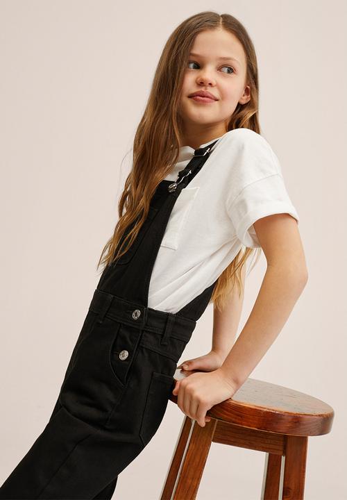 MANGO - Dungarees amara - black