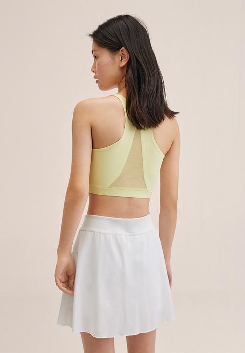 MANGO - Top mesh - yellow