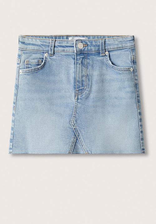MANGO - Skirt sue - blue
