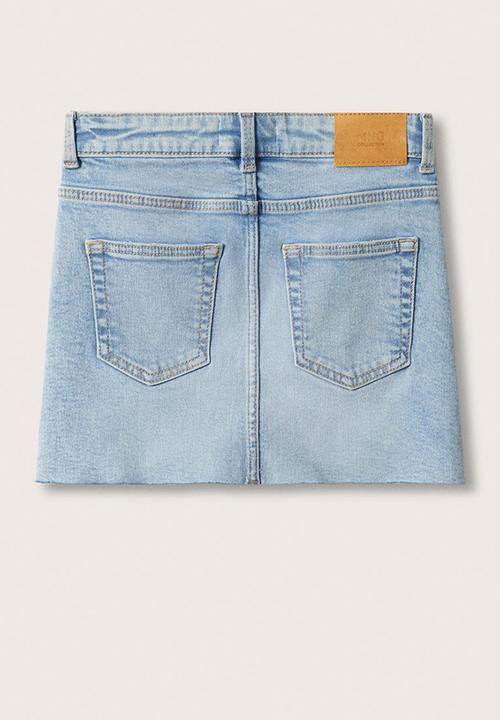 MANGO - Skirt sue - blue