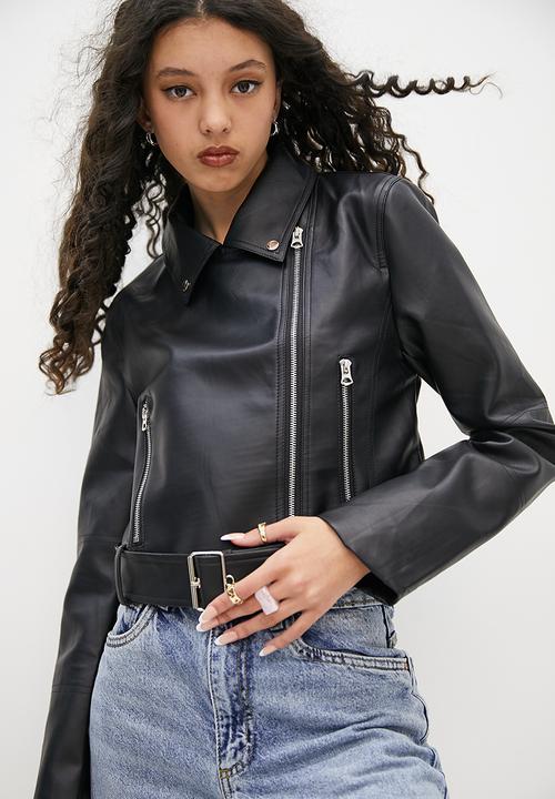 Blake - Pu biker - black