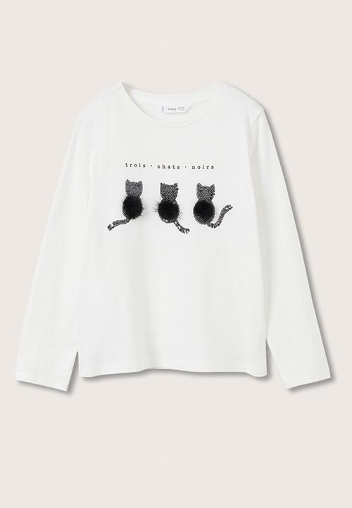 MANGO - T-shirt zoo - white