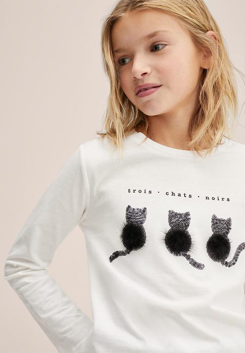 MANGO - T-shirt zoo - white