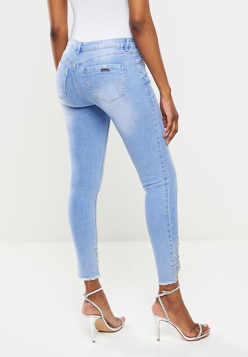 SISSY BOY - Fero: jon jon with hem crochet detail - periwinkle