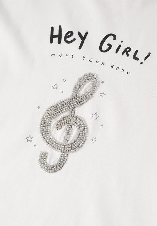 MANGO - T-shirt bea - white
