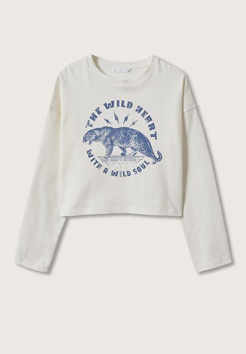 MANGO - T-shirt soul - white