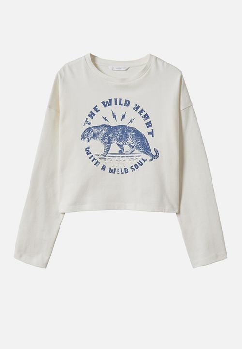 MANGO - T-shirt soul - white