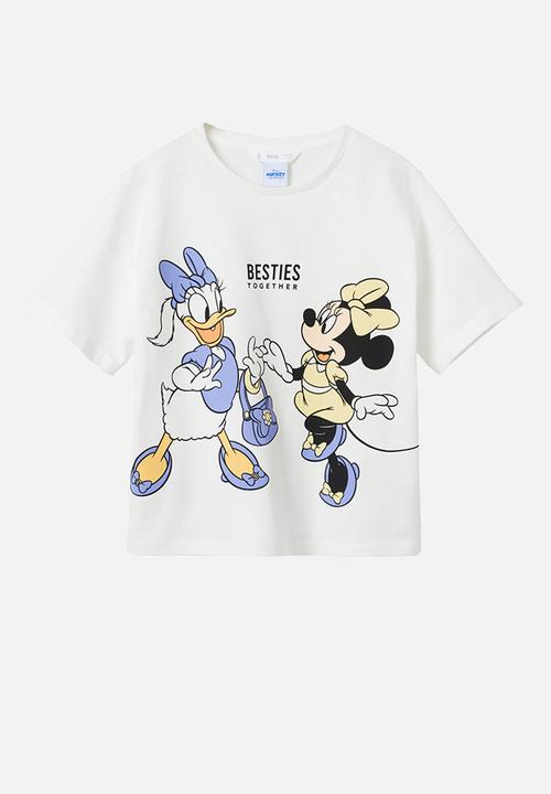 MANGO - T-shirt m besties - white