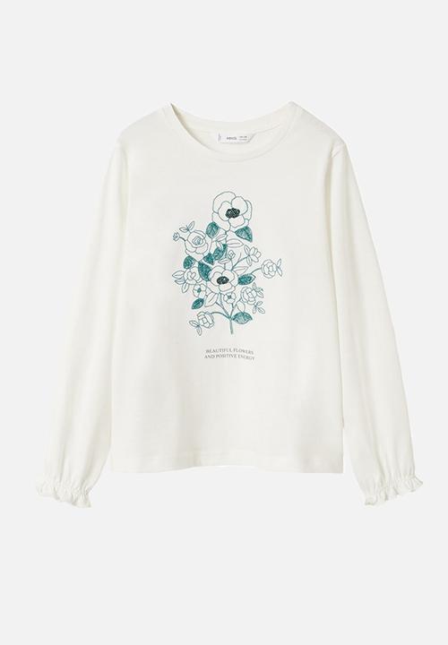 MANGO - T-shirt jolie - white