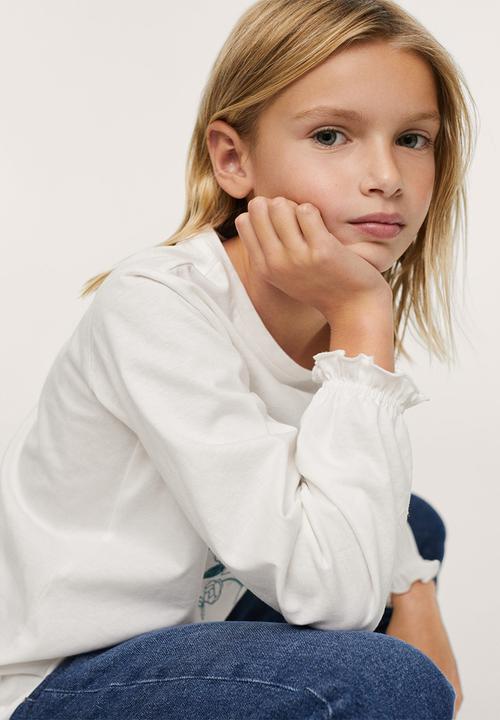 MANGO - T-shirt jolie - white