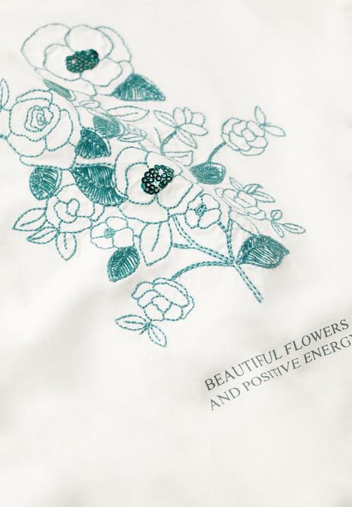 MANGO - T-shirt jolie - white