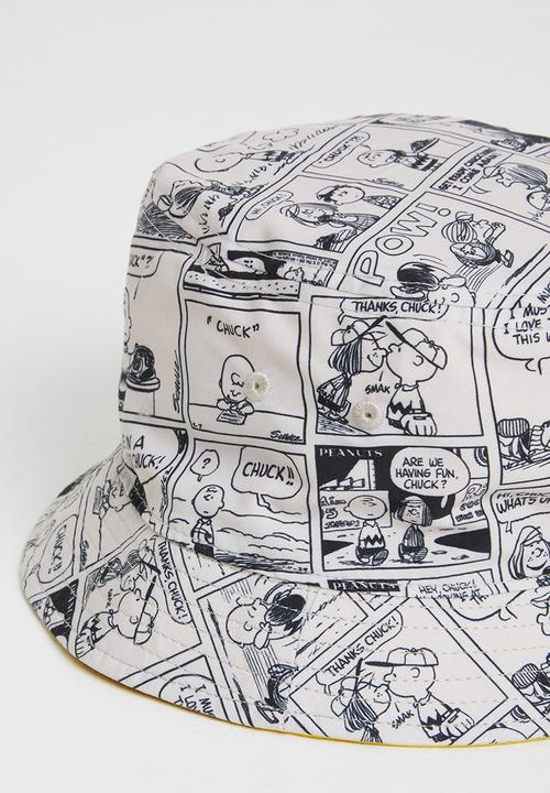 Converse - Peanuts bucket hat - yellow & neutral