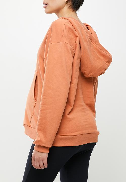 Superbalist - Materntiy nursing pocket hoodie - baked clay