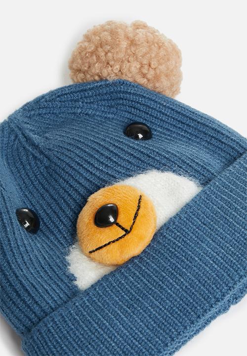 Pop Candy - Baby bear beanie - blue