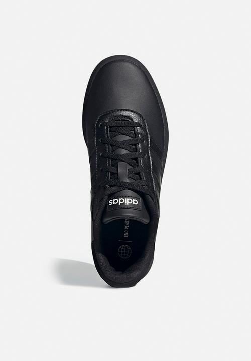 adidas Originals - Court platform - core black/core black/ftwr white