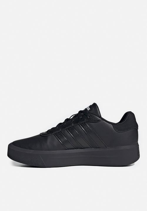adidas Originals - Court platform - core black/core black/ftwr white
