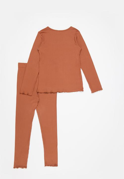 Superbalist Kids - Rib set - blackened clay