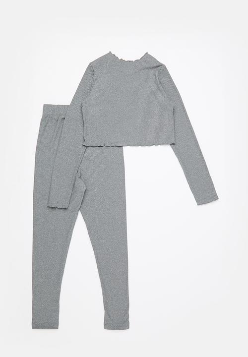 Superbalist - Rib set - charcoal