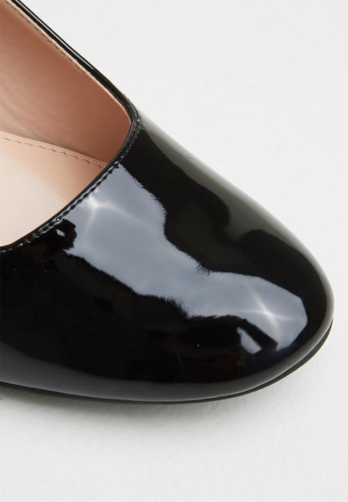 Superbalist - Kate patent block heel - black