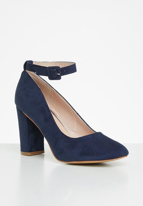 Superbalist - Kate micro-fibre block heel - navy