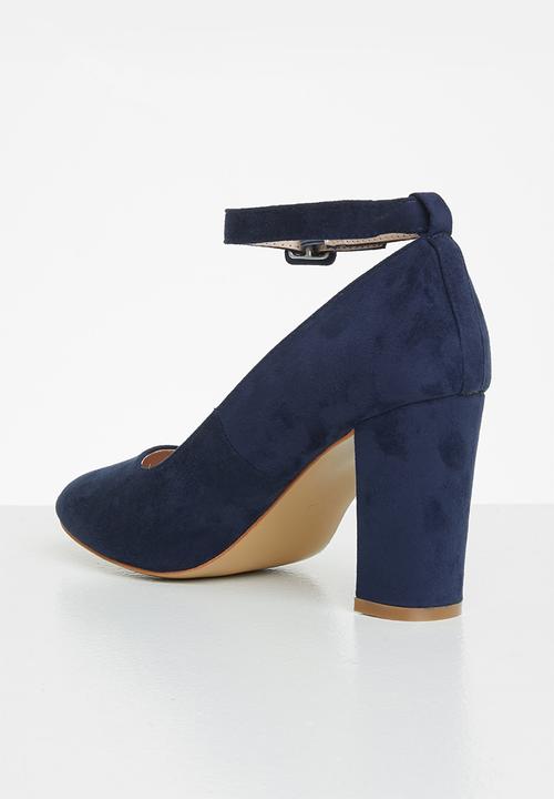Superbalist - Kate micro-fibre block heel - navy