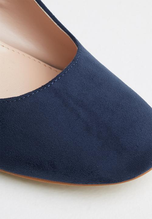 Superbalist - Kate micro-fibre block heel - navy