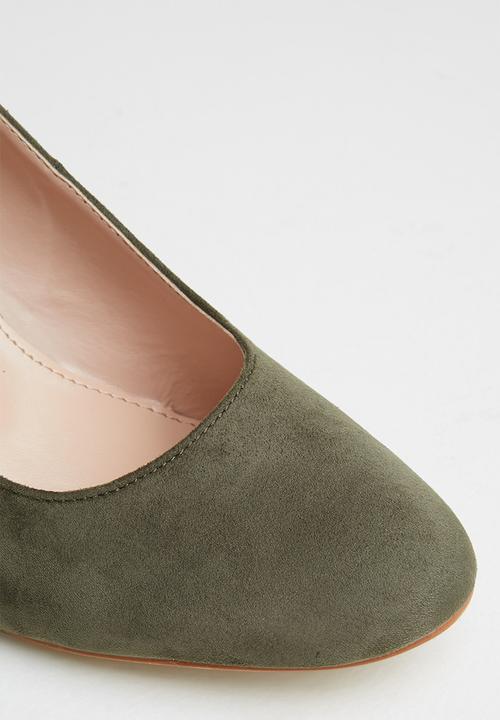 Superbalist - Kate micro-fibre block heel - olive