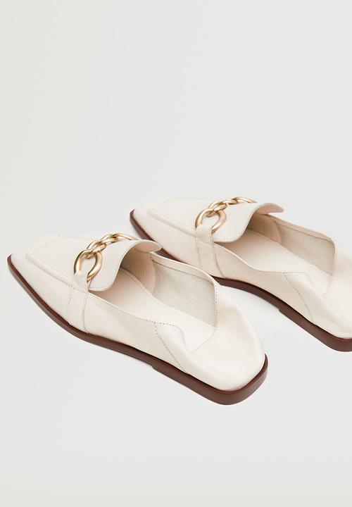 MANGO - Train1 leather loafer - natural