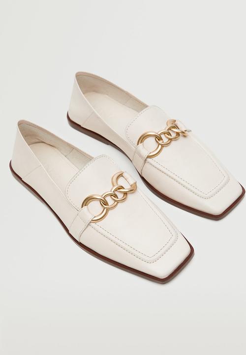 MANGO - Train1 leather loafer - natural