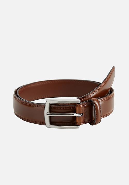 MANGO - Belt basico - brown