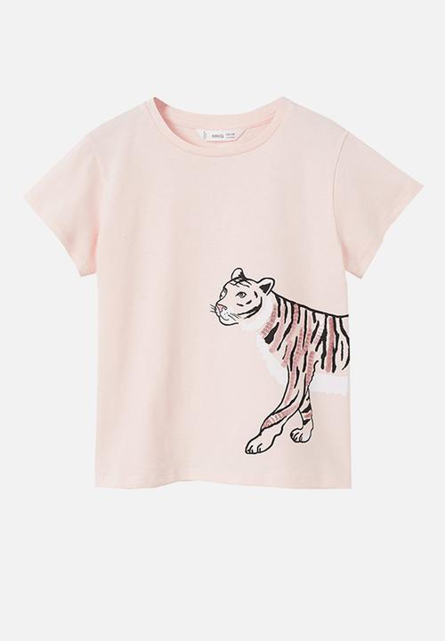 MANGO - T-shirt animals - pink