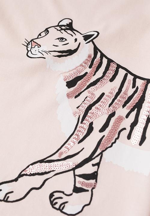 MANGO - T-shirt animals - pink