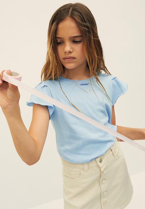 MANGO - T-shirt soft  - blue