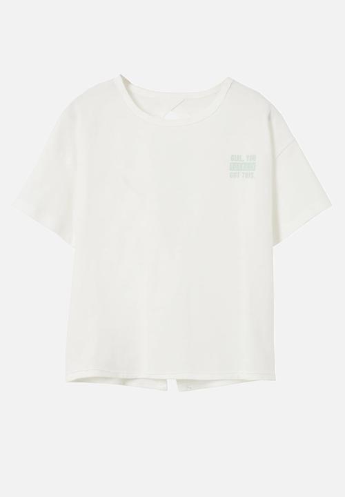 MANGO - T-shirt holly - white
