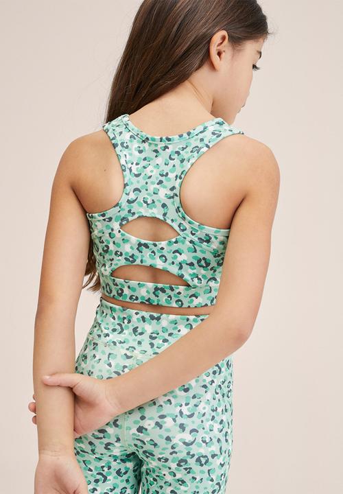 MANGO - T-shirt leot - green