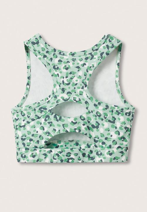 MANGO - T-shirt leot - green