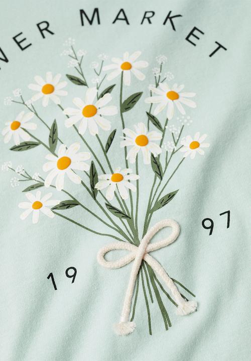 MANGO - T-shirt market  - green