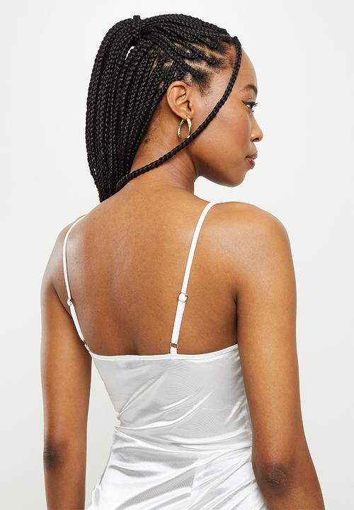 dailyfriday - Side slit midi dress - white