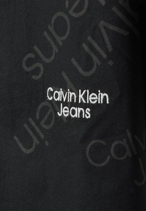 Calvin Klein - Logo aop short sleeve shirt - black