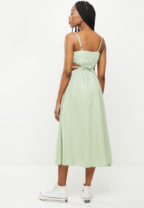 dailyfriday - Cut out maxi dress - sage
