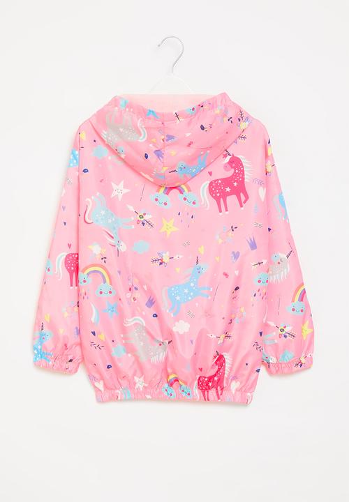 Pop Candy - Girls printed hooded jacket - pink