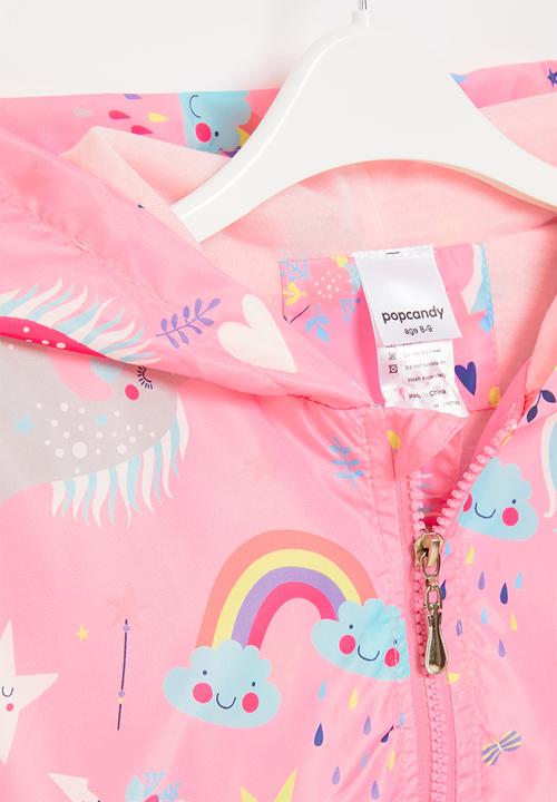 Pop Candy - Girls printed hooded jacket - pink